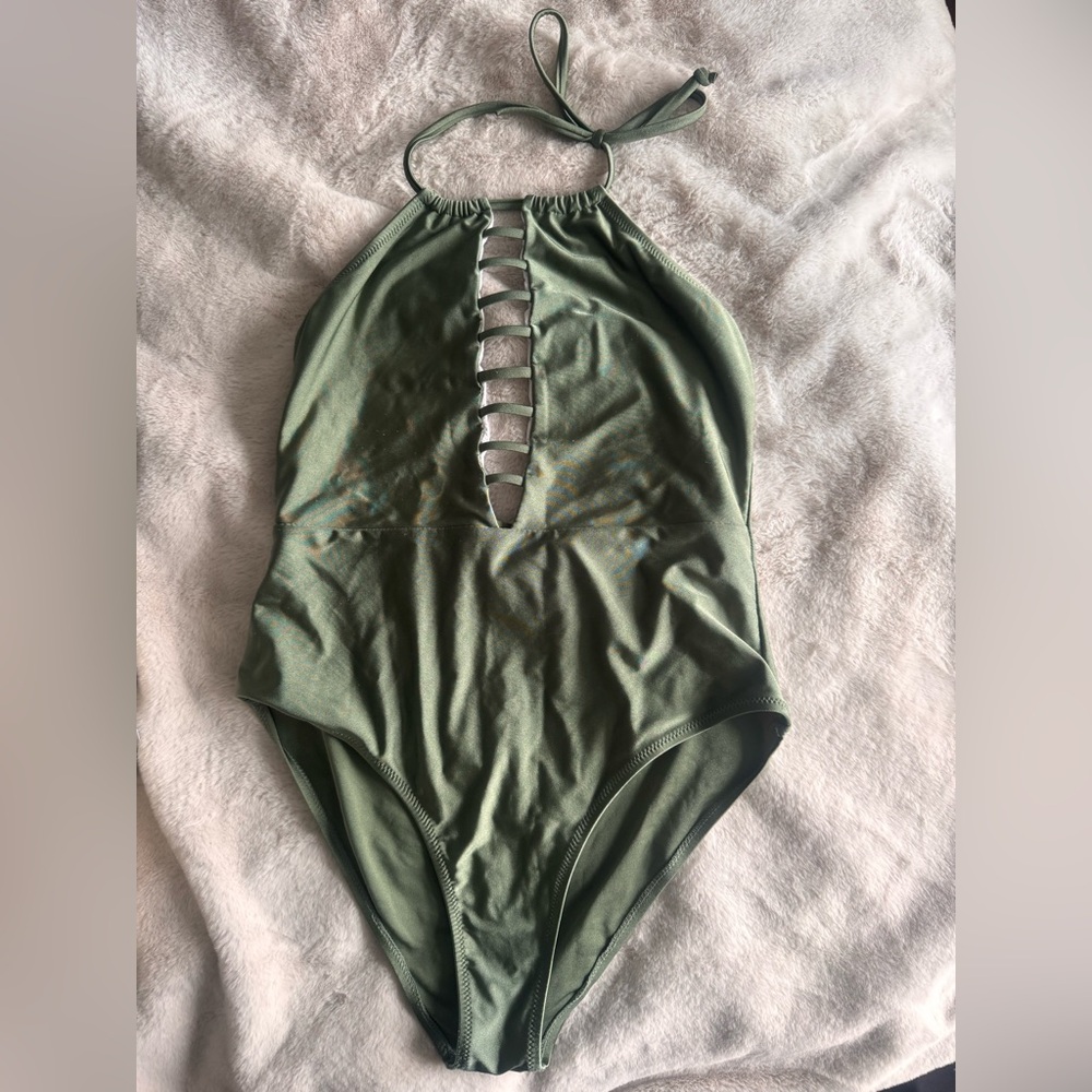 Green One Piece Swimsuit